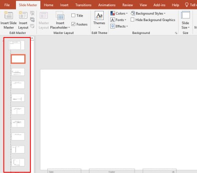 Cách đánh số trang trong Powerpoint bằng slide master bước 3