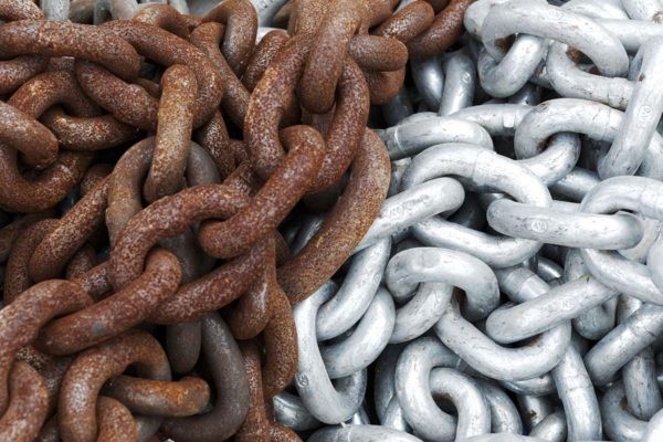 Tẩy sạch rỉ sét trên bề mặt kim loại
