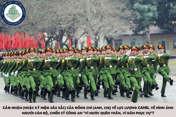 Hình Ảnh Người Chiến Sĩ Công An Nhân Dân Trong Trái Tim Mỗi Người Dân