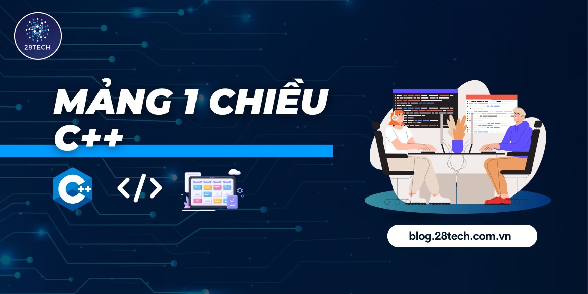 Ảnh minh họa khái niệm mảng một chiều trong C++