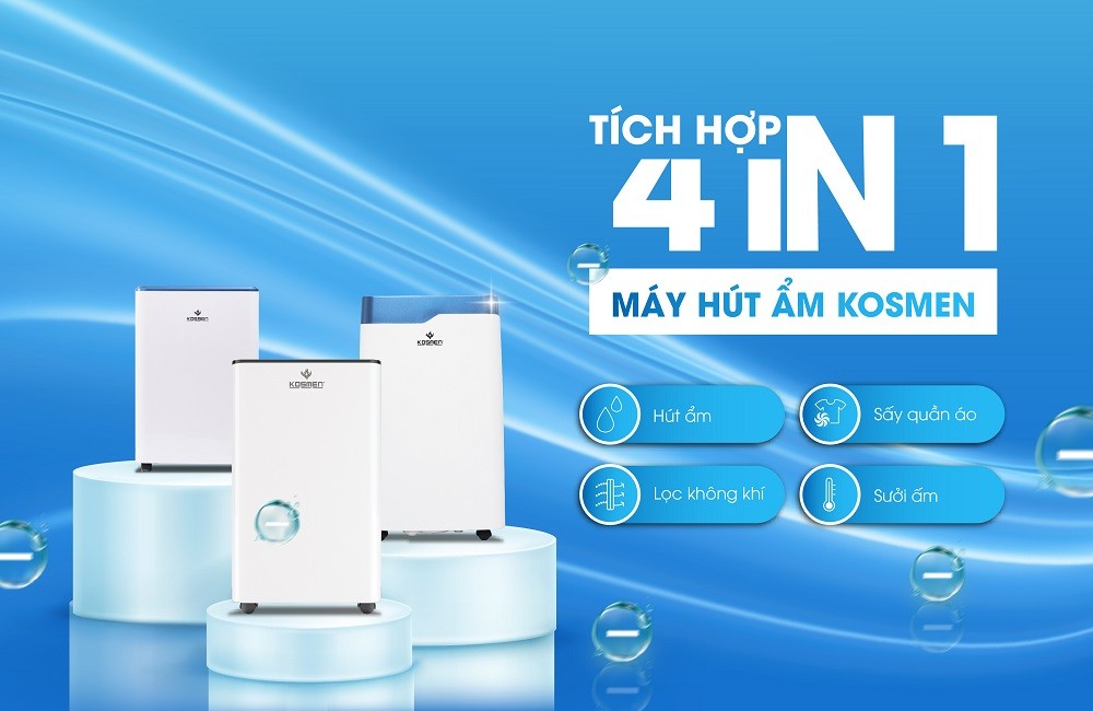 Máy hút ẩm - Giải pháp bảo vệ gia đình cho mùa nồm ẩm