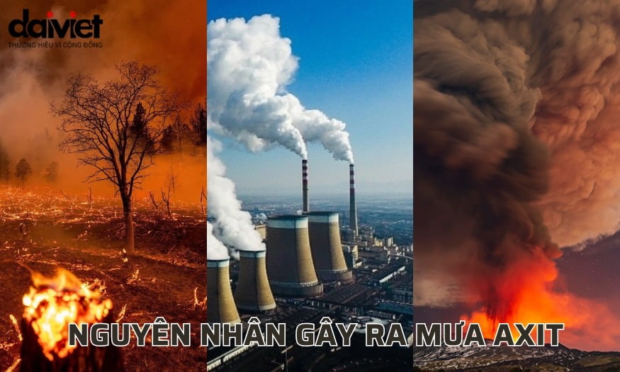 Các hoạt động công nghiệp là một trong những nguyên nhân gây ra mưa axit.