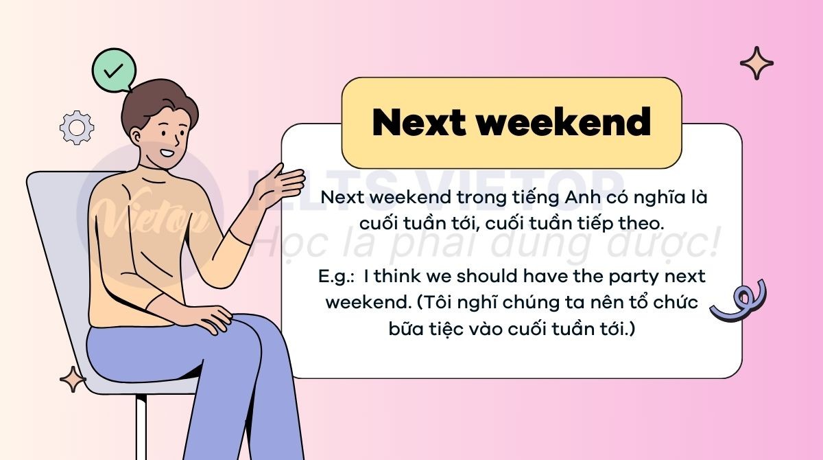 Giải thích ý nghĩa Next Weekend là gì trong tiếng Anh