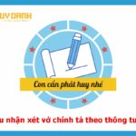 Mẫu nhận xét vở chính tả theo thông tư 22