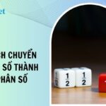 Giao diện của một công cụ chuyển đổi hỗn số thành phân số trực tuyến, minh họa các bước nhập liệu và hiển thị kết quả.
