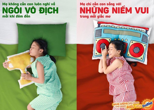 Hình ảnh &quot;team xanh&quot; của Ovaltine, đại diện cho tinh thần thi đấu và áp lực thành tích