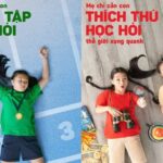 Pano quảng cáo Milo với thông điệp "Nhà vô địch làm từ Milo" màu xanh lá