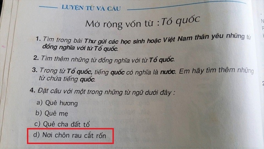 Hình ảnh minh họa cho thành ngữ nơi chôn rau cắt rốn