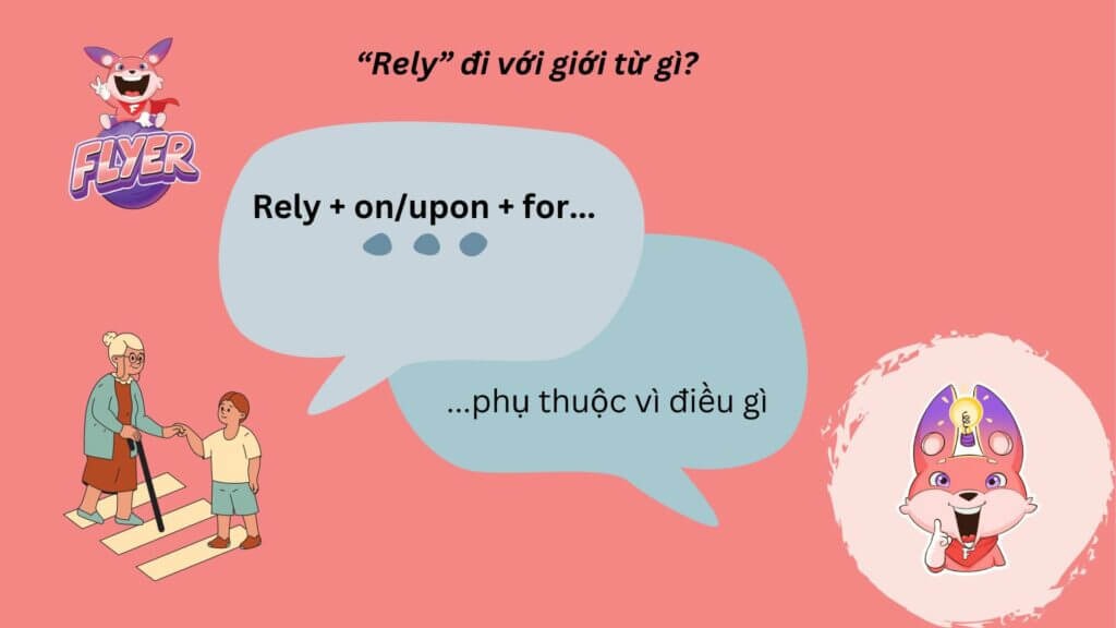 Rely on/upon somebody/something for