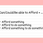 Cấu trúc afford