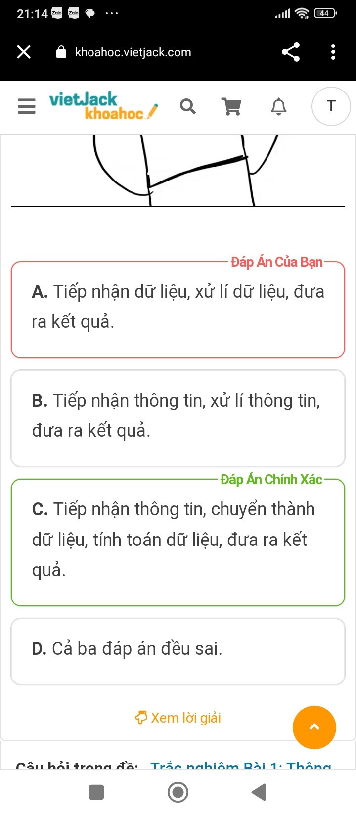 Đưa Ra Kết Quả