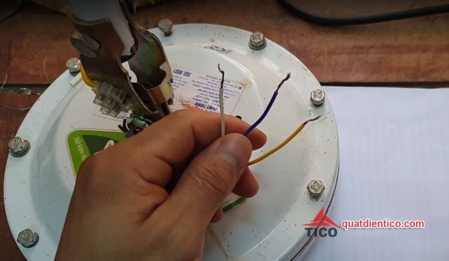Sơ đồ mạch điện quạt trần minh họa các thành phần điện