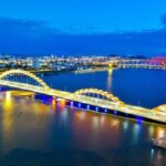 cầu sông Hàn Đà Nẵng về đêm