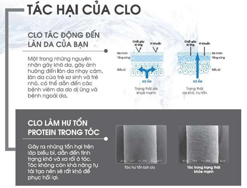Tác hại của Clo