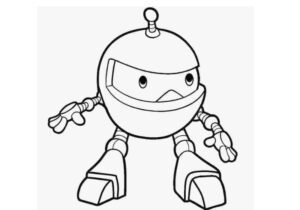 Mẫu vẽ robot đơn giản cho bé