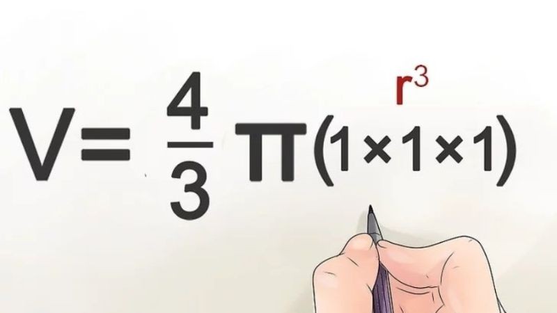 Tính lũy thừa bậc ba của bán kính