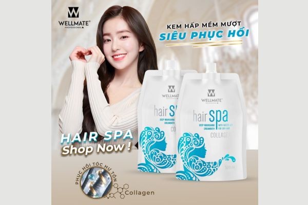 Kem hấp phục hồi tóc Wellmate giúp tóc chắc khỏe