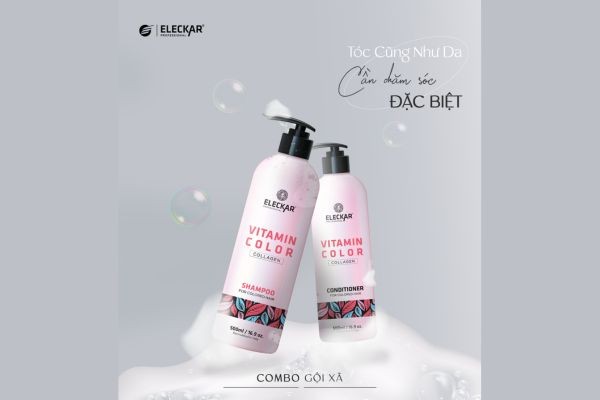 Bộ gội xả cao cấp Eleckar giúp bảo vệ tóc nhuộm