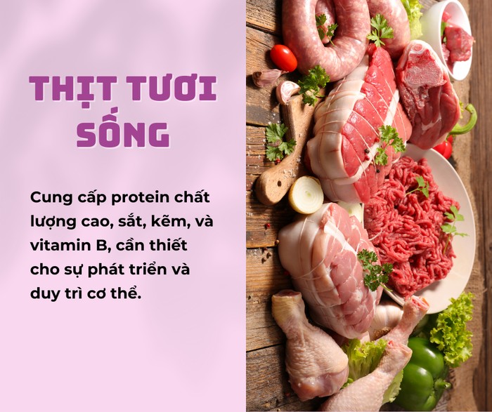 Thịt tươi sống, nguồn protein và sắt quan trọng cho cơ thể, cần được lựa chọn và bảo quản cẩn thận