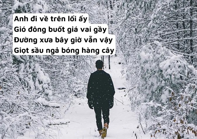 Mùa đông lạnh giá trong thơ sáu chữ