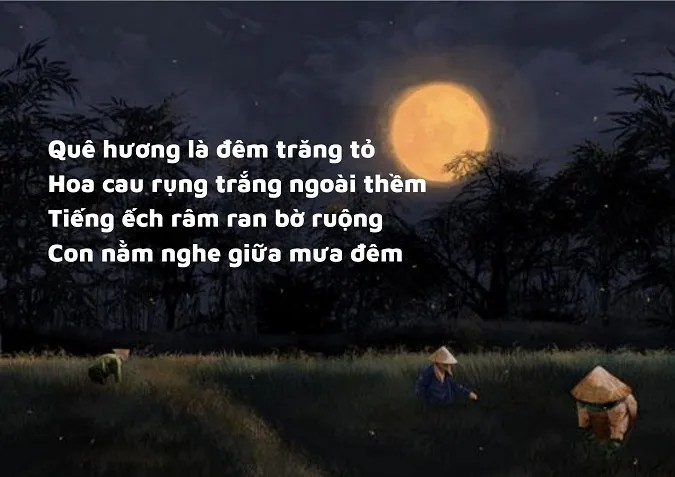 Quê hương trong thơ sáu chữ