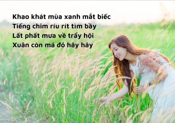 Bình minh tháng giêng trong thơ sáu chữ