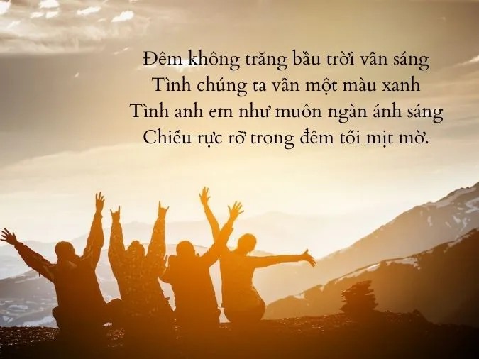 Tình anh em thắm thiết như biển rộng