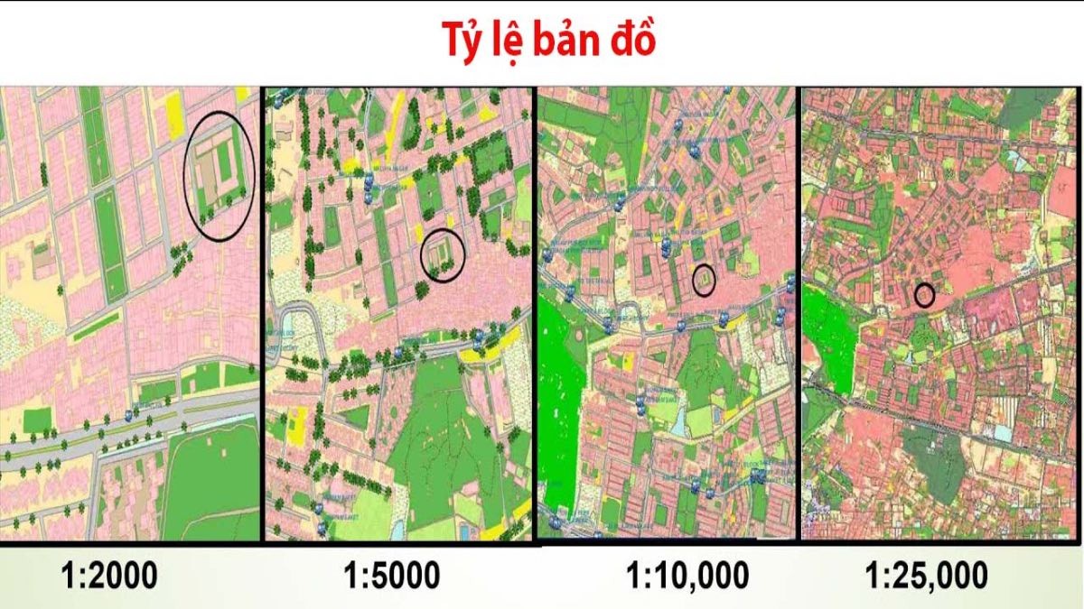 Mỗi tỉ lệ bản đồ phù hợp với một mục đích sử dụng khác nhau
