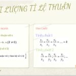 Ví dụ về tỉ lệ thuận