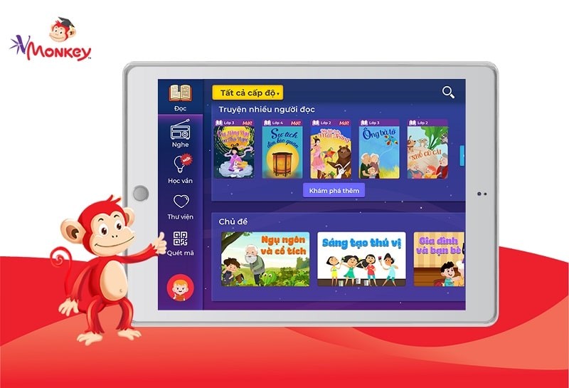 VMonkey giúp bé học tiếng Việt hiệu quả