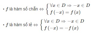 Các bước xét tính chẵn lẻ của hàm số