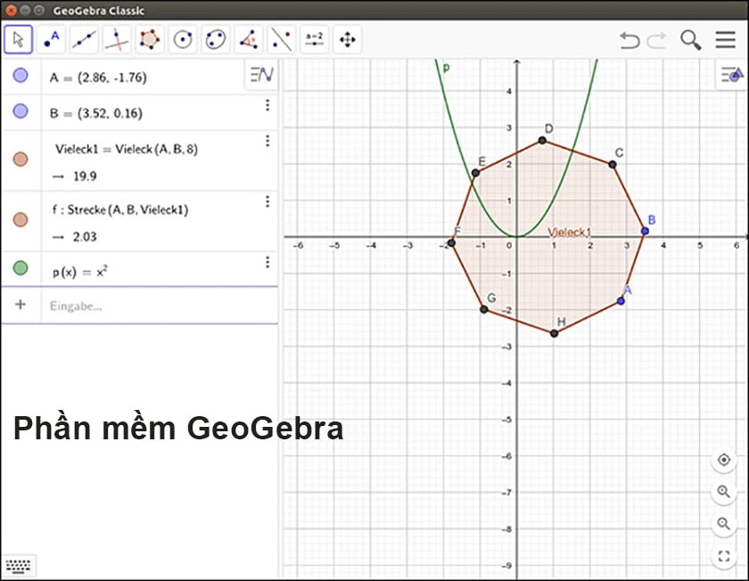 Phần mềm vẽ đồ thị GeoGebra