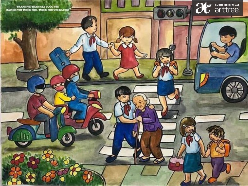 Ước mơ về một xã hội giao thông an toàn, không có tai nạn, thể hiện mong muốn về một môi trường giao thông an toàn và văn minh.