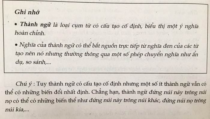 Sách Ngữ văn 7 - Tập 1, trang 144 (ảnh: tác giả cung cấp).