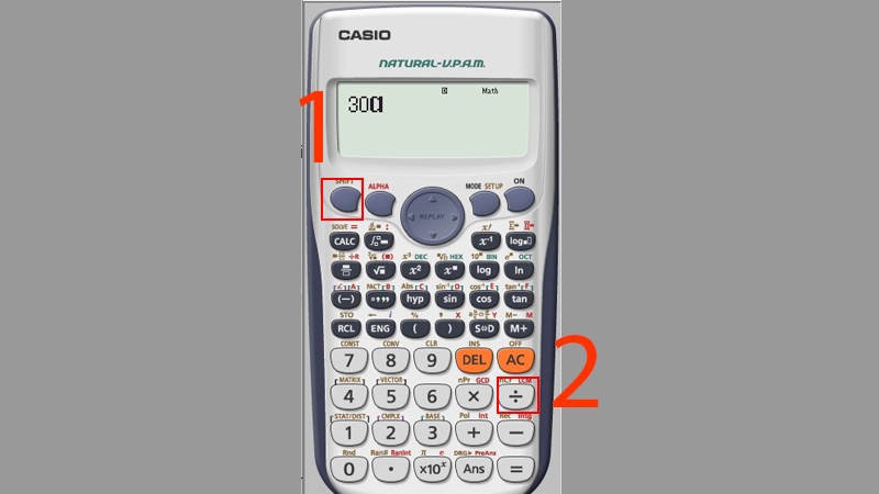 Tính tổ hợp trên máy tính Casio