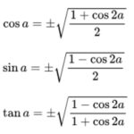 Công thức hạ bậc cos²x