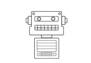 Vẽ robot bằng hình tam giác