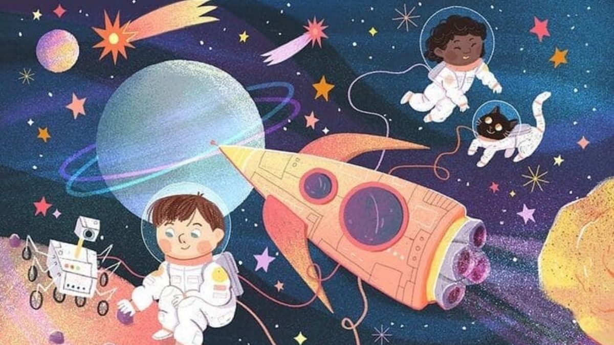 ý tưởng Vẽ tranh ước mơ của em làm phi hành gia