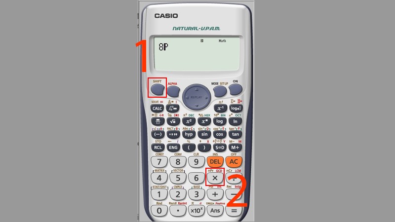 Tính chỉnh hợp trên máy tính Casio