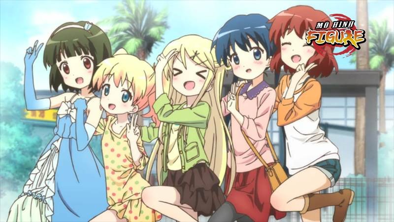 Alice Cartelet và Shinobu Oomiya trong Kiniro Mosaic