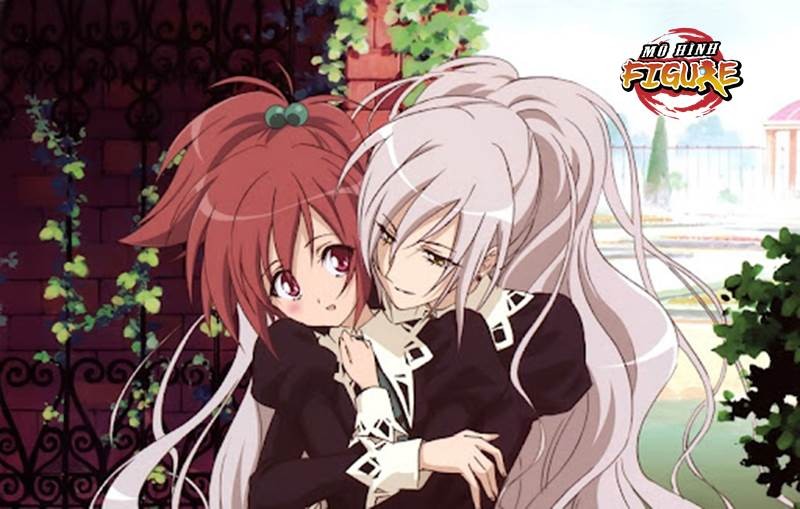Nagisa Aoi và Shizuma Hanazono trong Strawberry Panic
