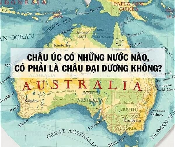 Bản đồ các quốc gia và vùng lãnh thổ thuộc Châu Đại Dương