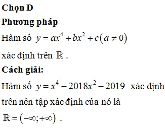 Đồ thị hàm số y=x^4-2018x^2-2019