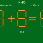 Bài toán di chuyển que diêm giúp phát triển tư duy logic