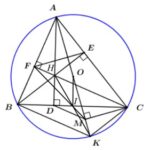Tam giác ABC nhọn nội tiếp đường tròn