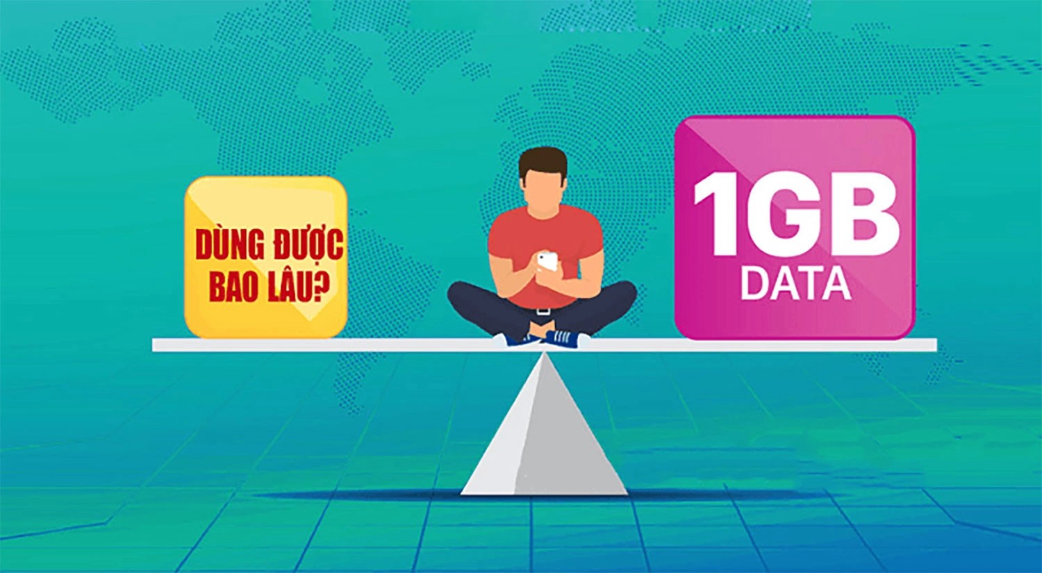 Ảnh minh họa sử dụng data 1GB