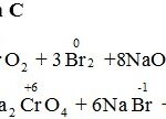 Phản ứng giữa NaCrO2, Br2 và NaOH tạo ra Na2CrO4, NaBr và H2O
