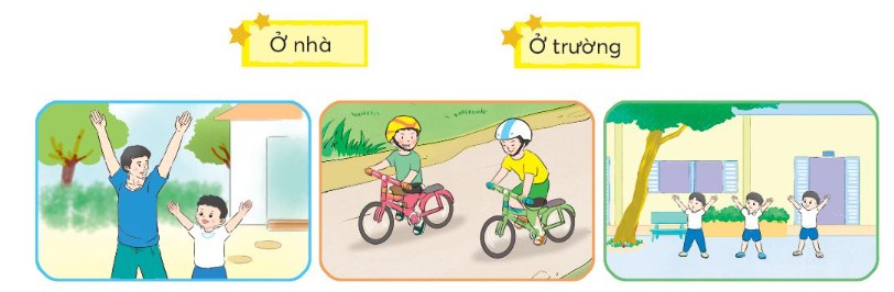 Một em bé đang vui vẻ học cách đặt câu cảm cùng mẹ, thể hiện sự tương tác tích cực và hứng thú trong quá trình học tập.