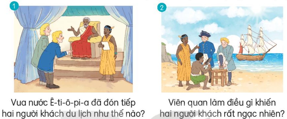 Hai vị khách du lịch đến Ethiopia