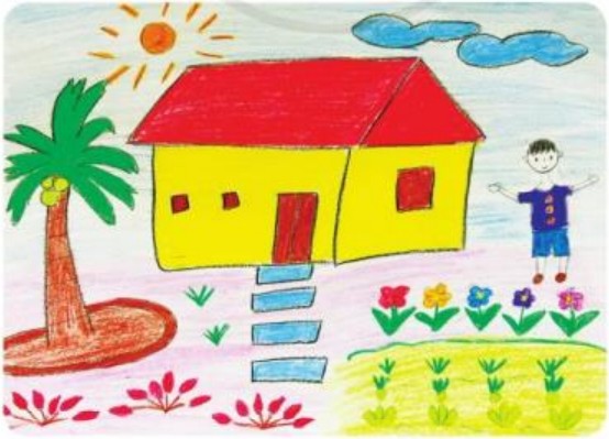 Gia đình hạnh phúc sum vầy bên nhau trong ngôi nhà ấm cúng